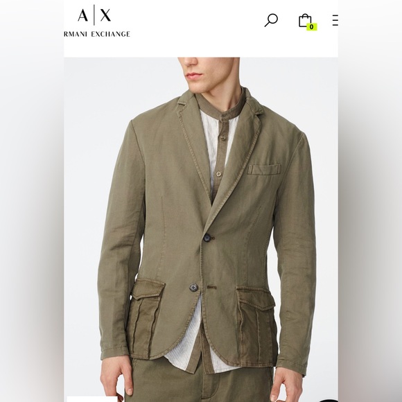 Armani Exchange Linen blend men’s jacket /blazer - Picture 1 of 5